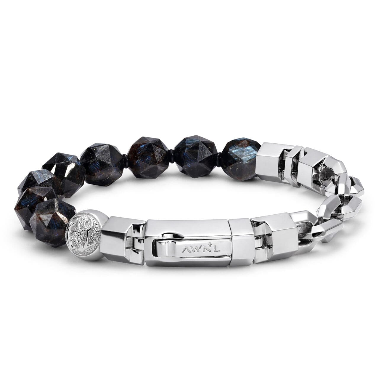 Square Link Bracelet Nuummite