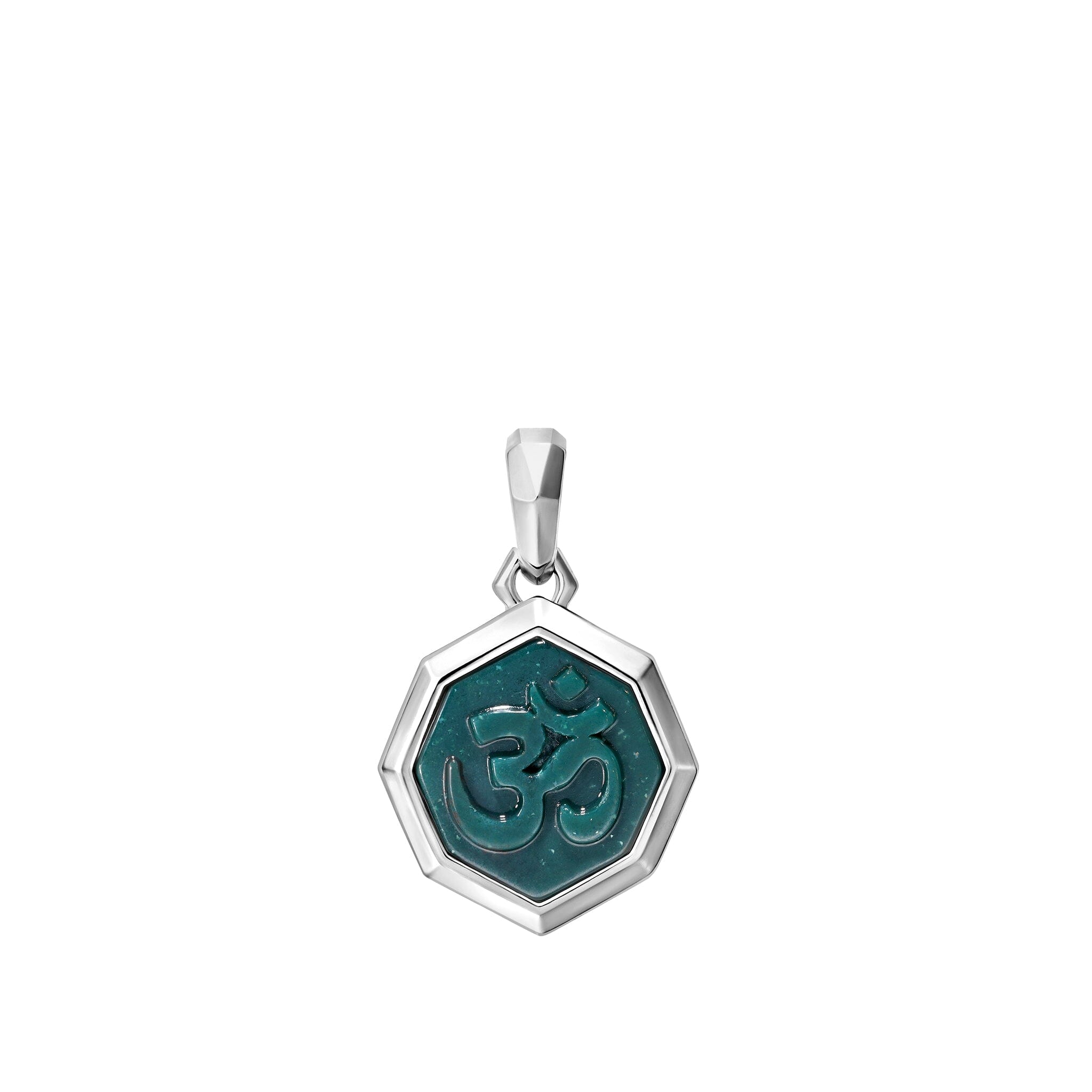 Om Sigil Necklace Bloodstone