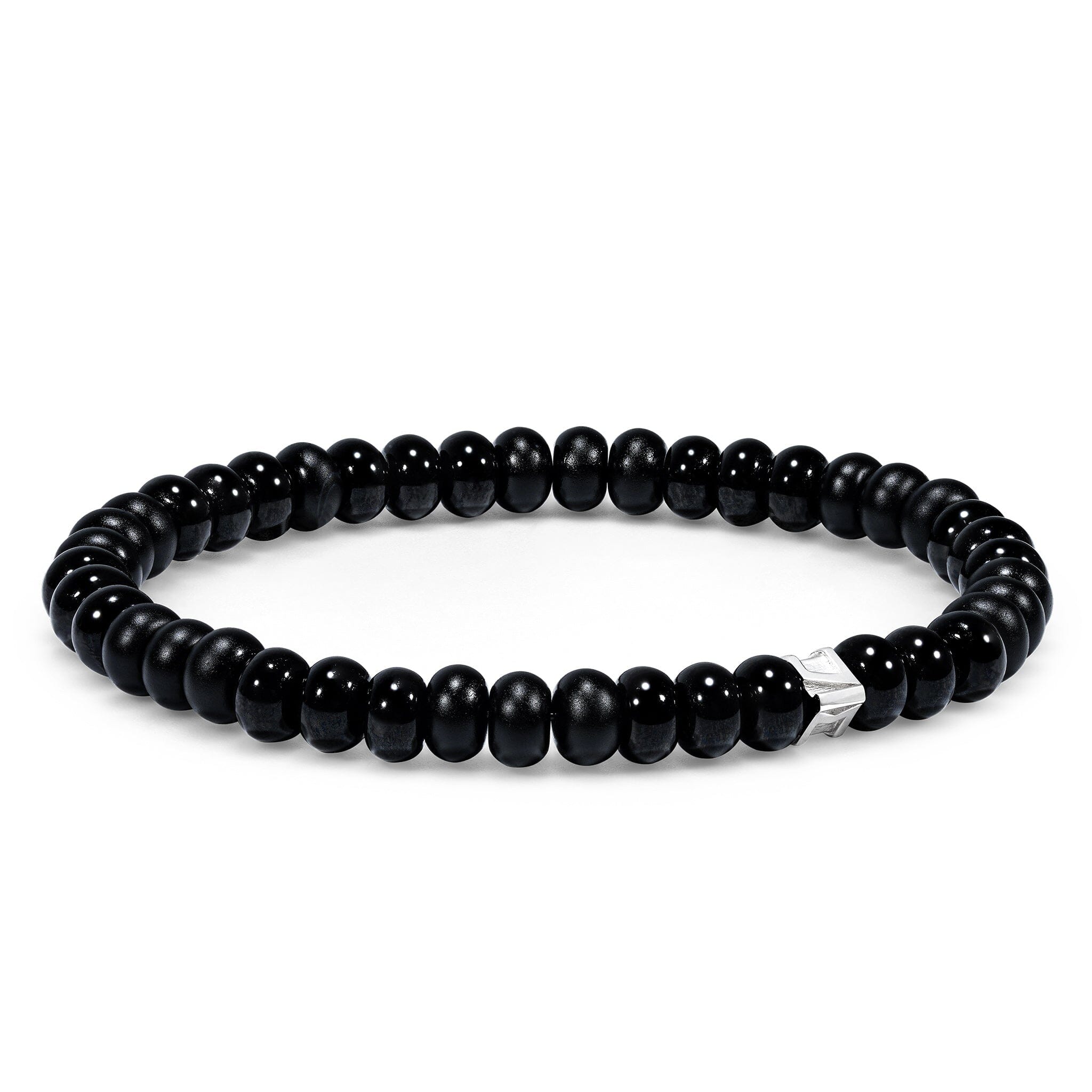 Rune Rondelle Bracelet Onyx