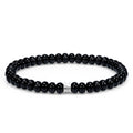 Rune Rondelle Bracelet Onyx