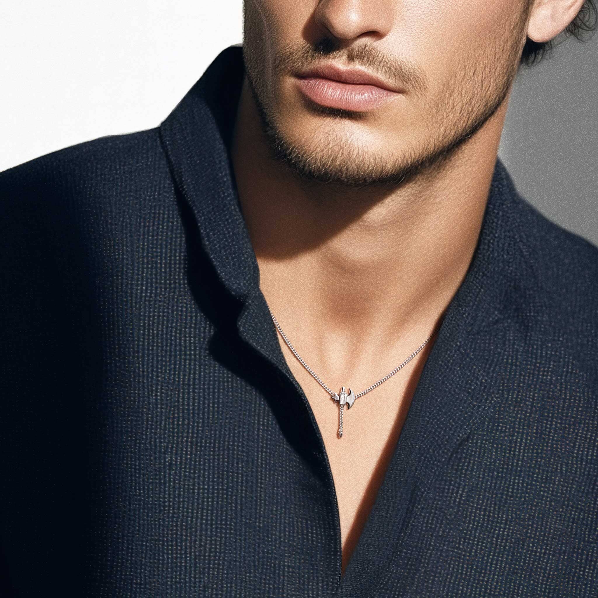 Ritual Axe Curb Necklace Meteorite