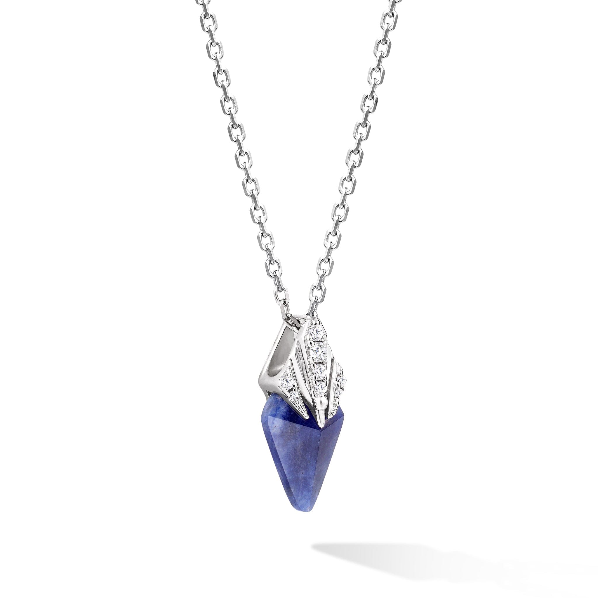 Trident Necklace Sodalite Pavé