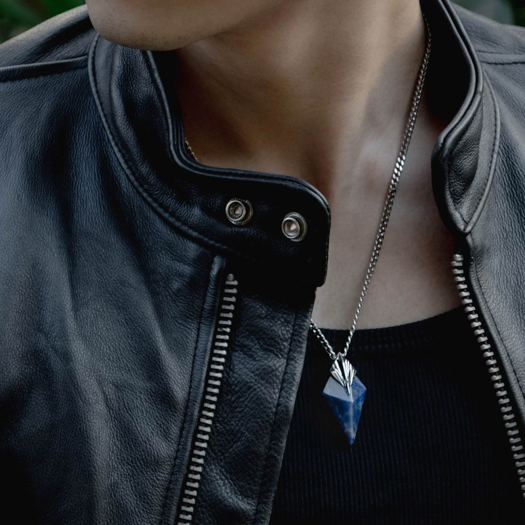 Trident Necklace Sodalite / L