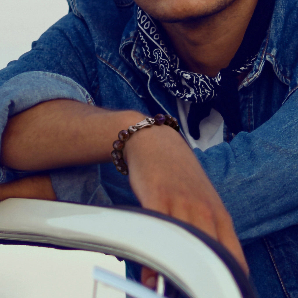 Zulfiqar Sword Bracelet Purple Phantom Quartz