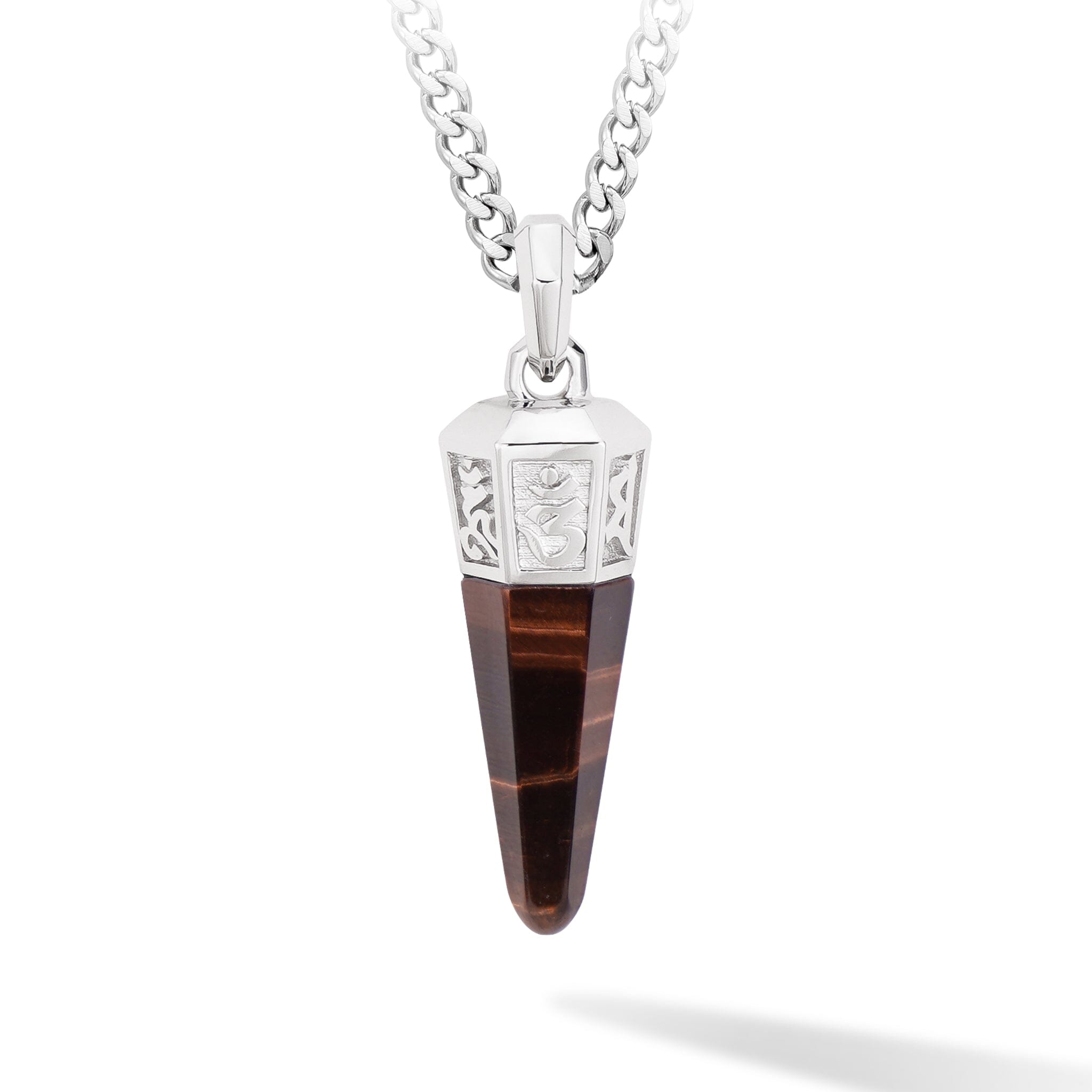 Mantra Necklace Red Tiger Eye
