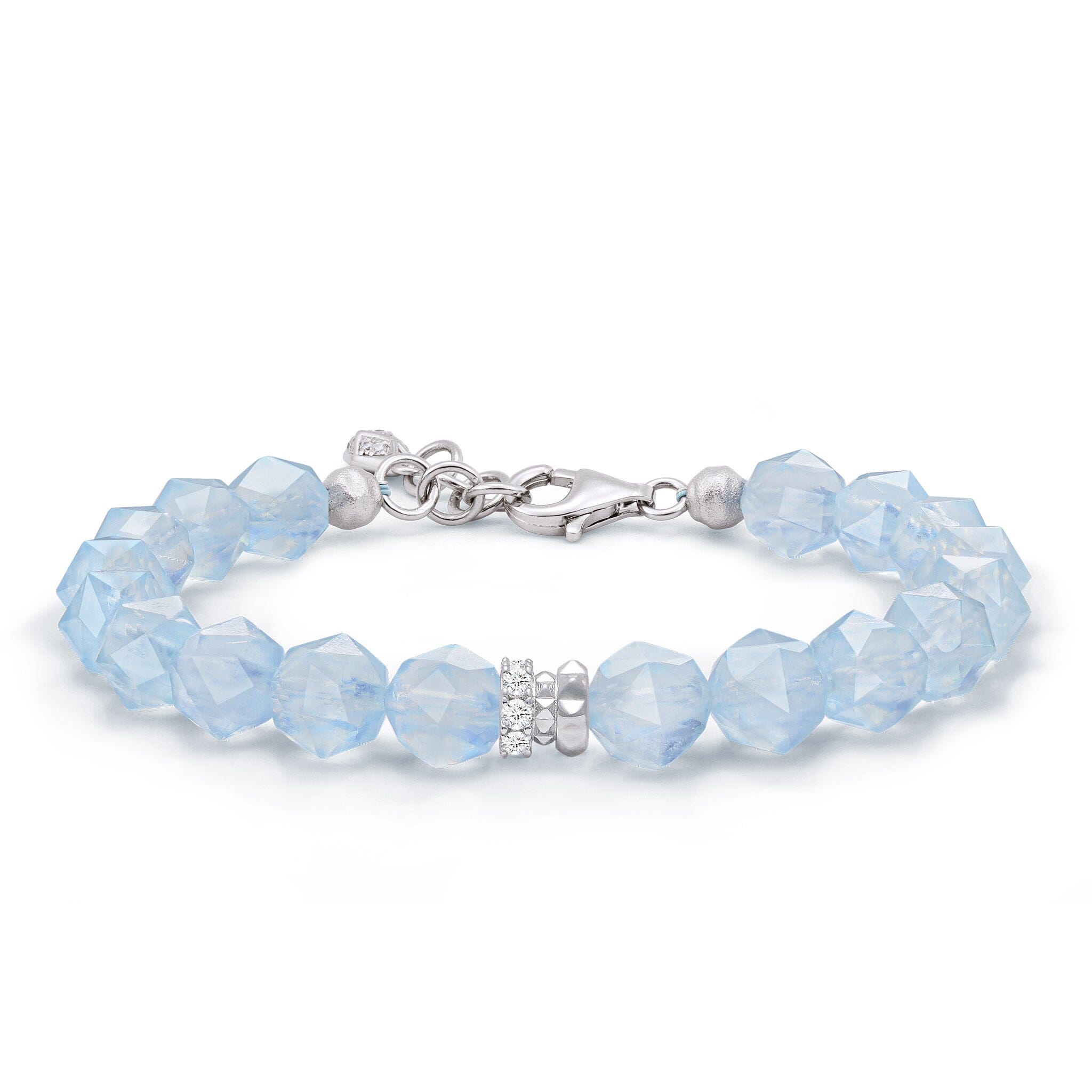 Chestnut Rose Bracelet Aquamarine