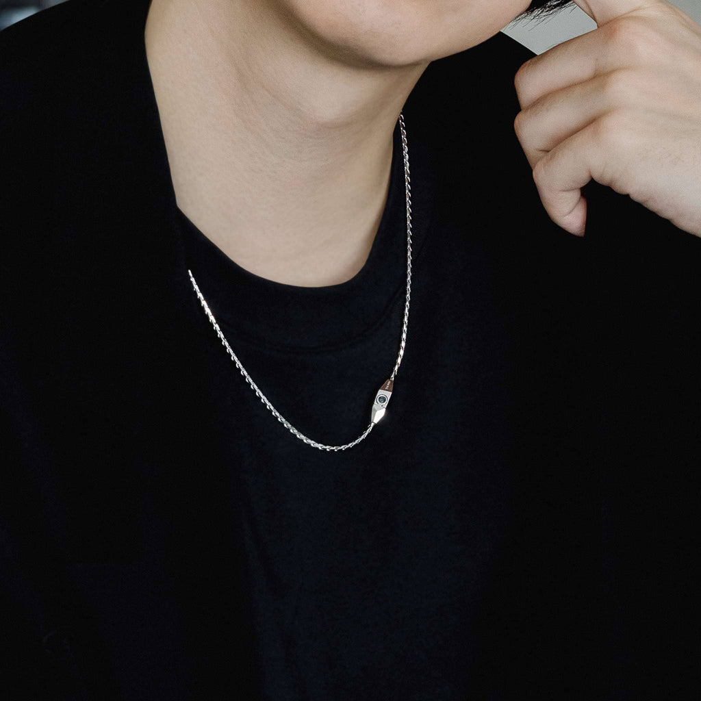 Magnet Franco Necklace Sapphire