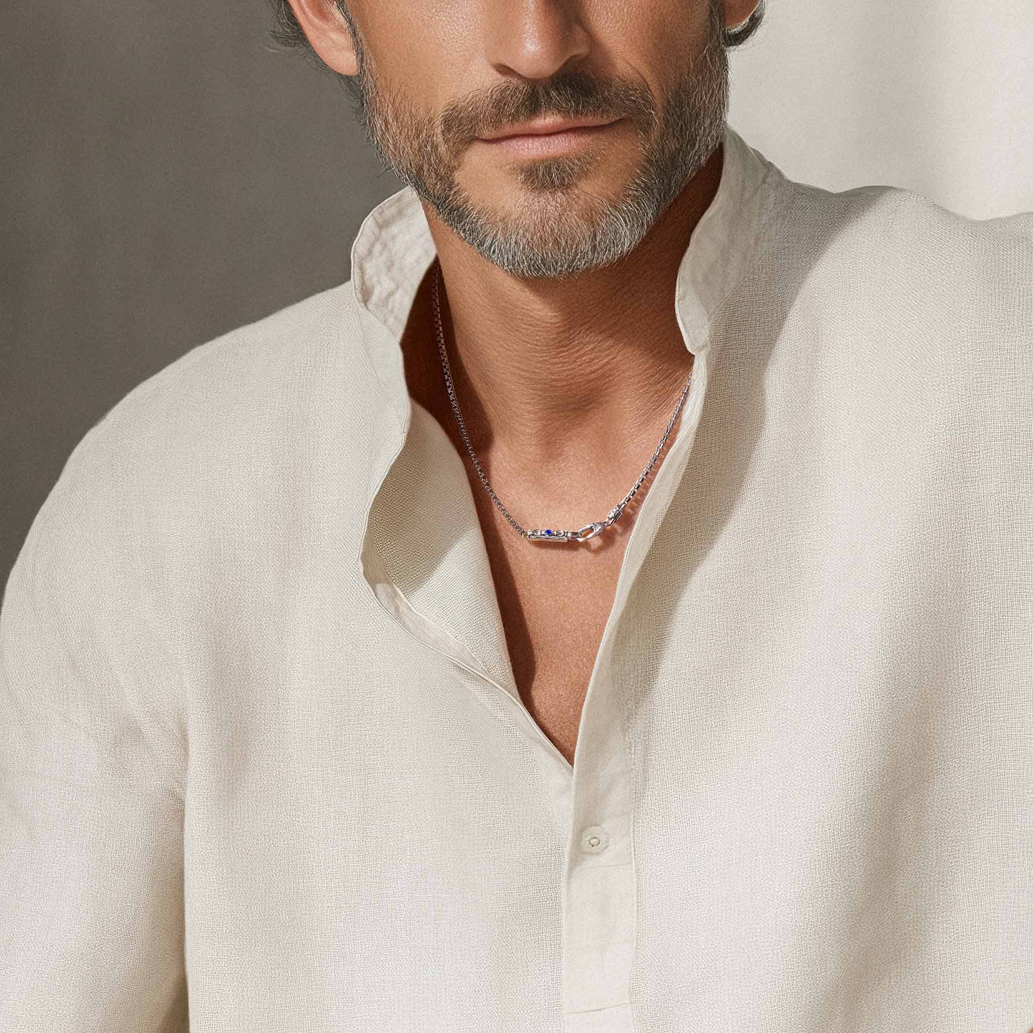 Celtic Knot Venetian Necklace Sapphire