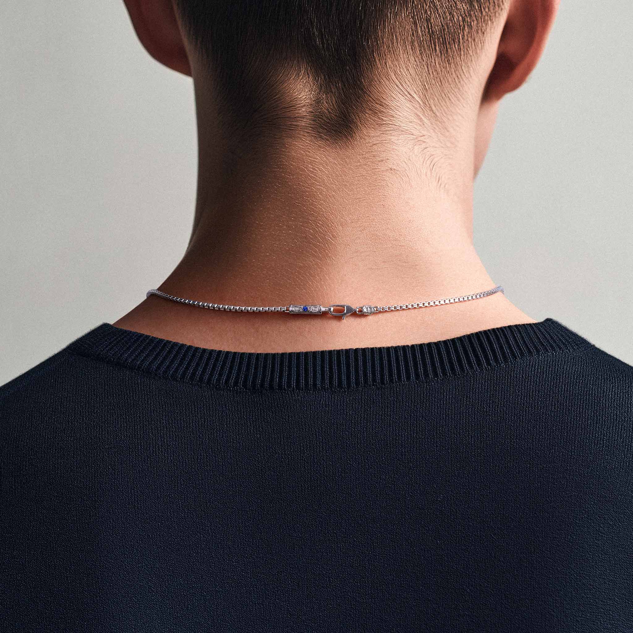 Celtic Knot Venetian Necklace Sapphire