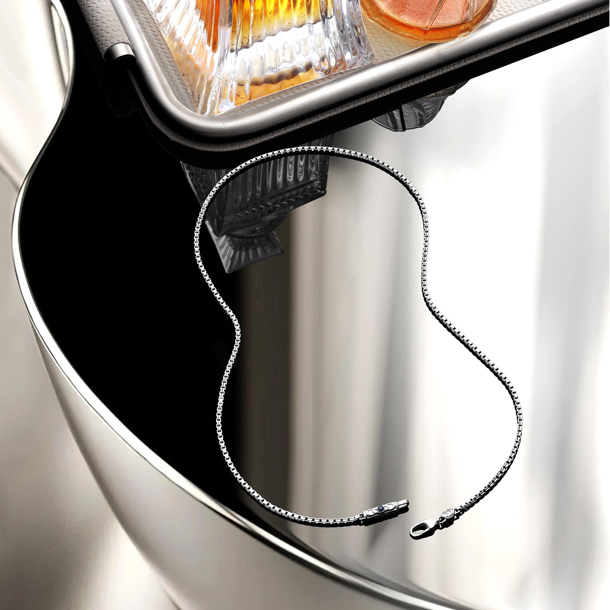 Celtic Knot Venetian Necklace Sapphire