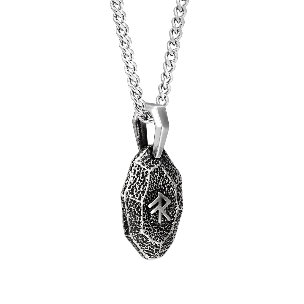 Bind Rune Ingot Necklace Silver