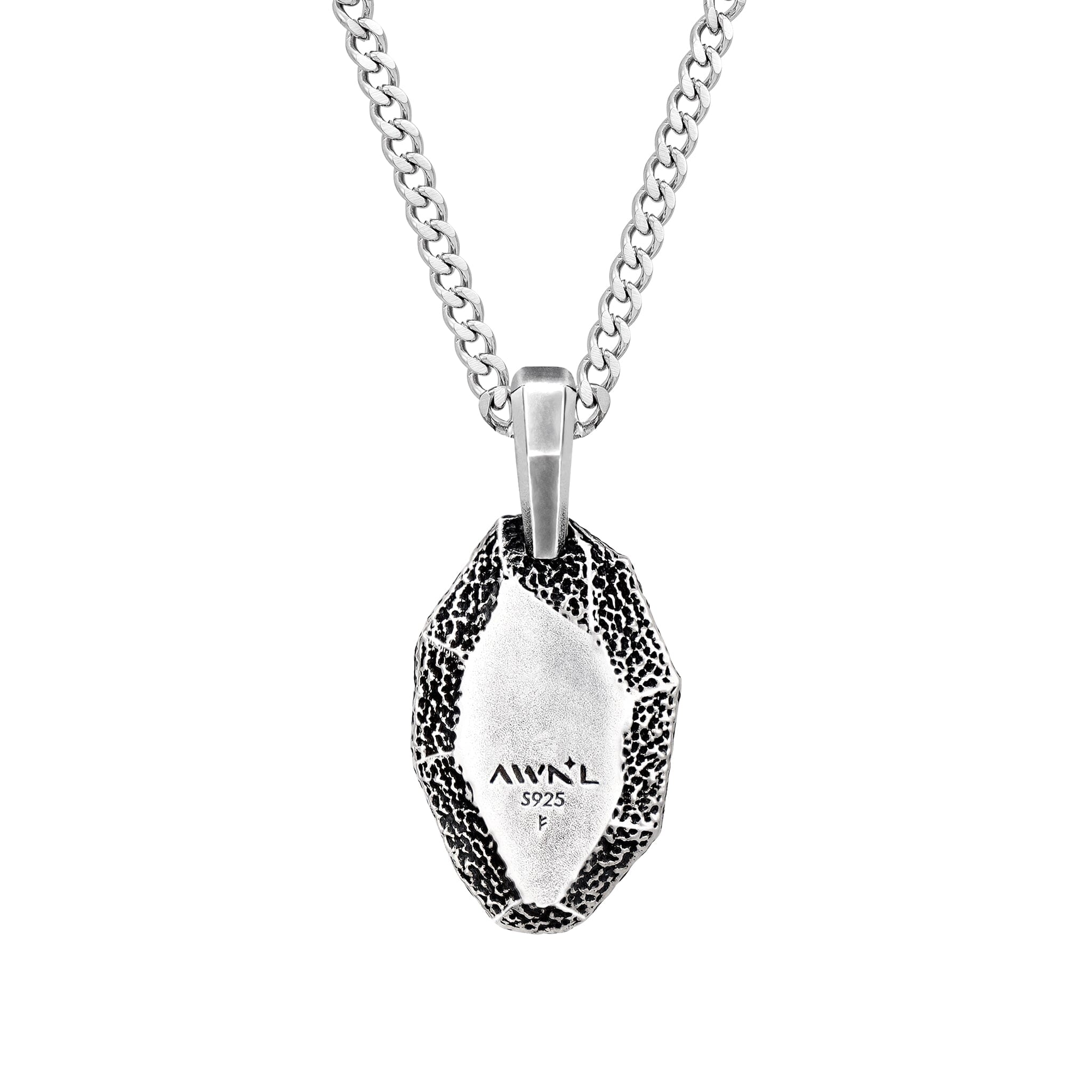 Bind Rune Ingot Necklace Silver