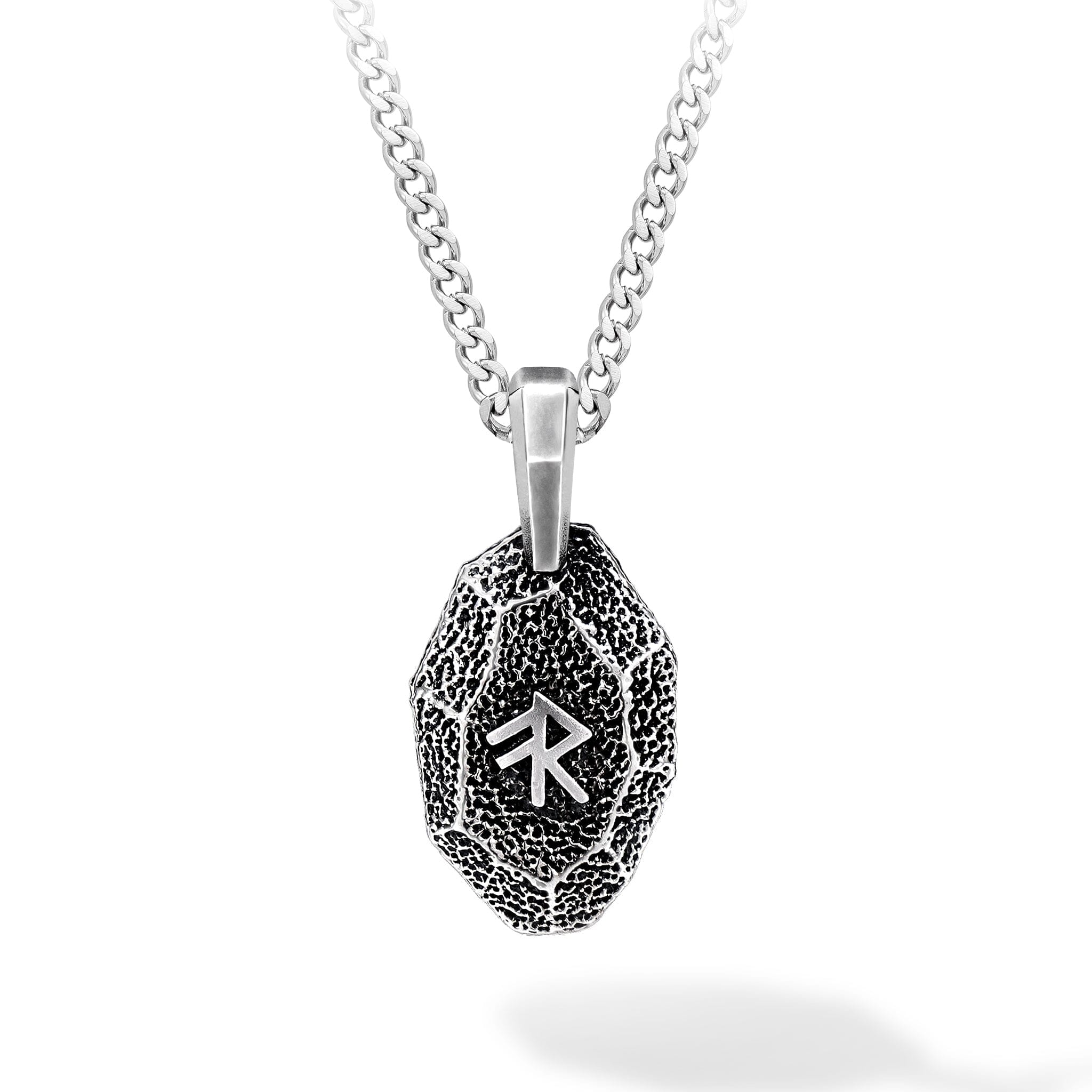Bind Rune Ingot Necklace Silver