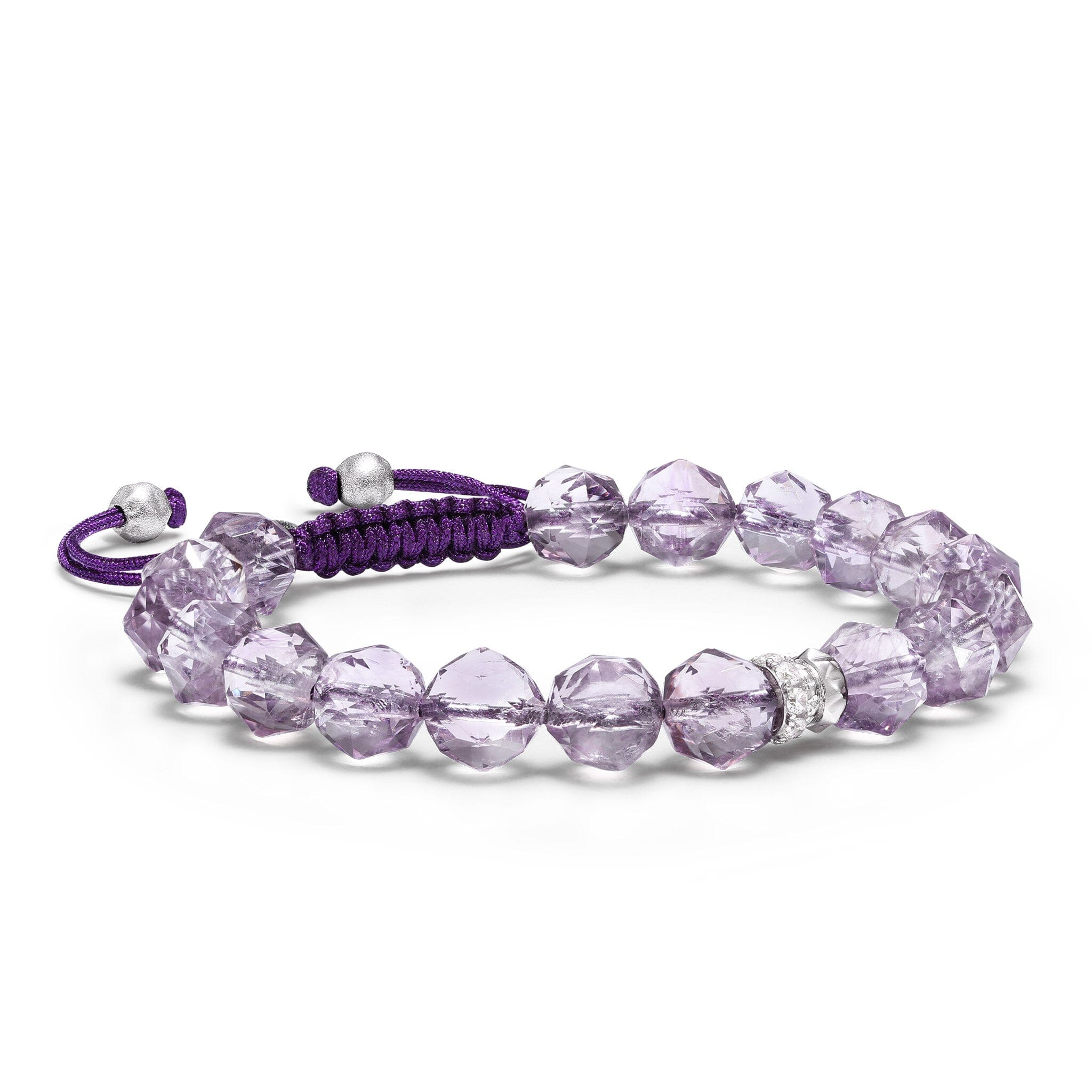 Chestnut Rose Bracelet Amethyst