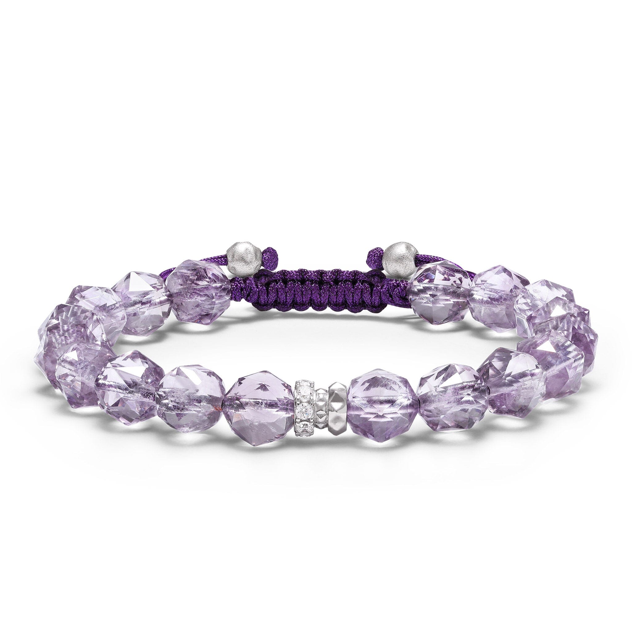 Chestnut Rose Bracelet Amethyst