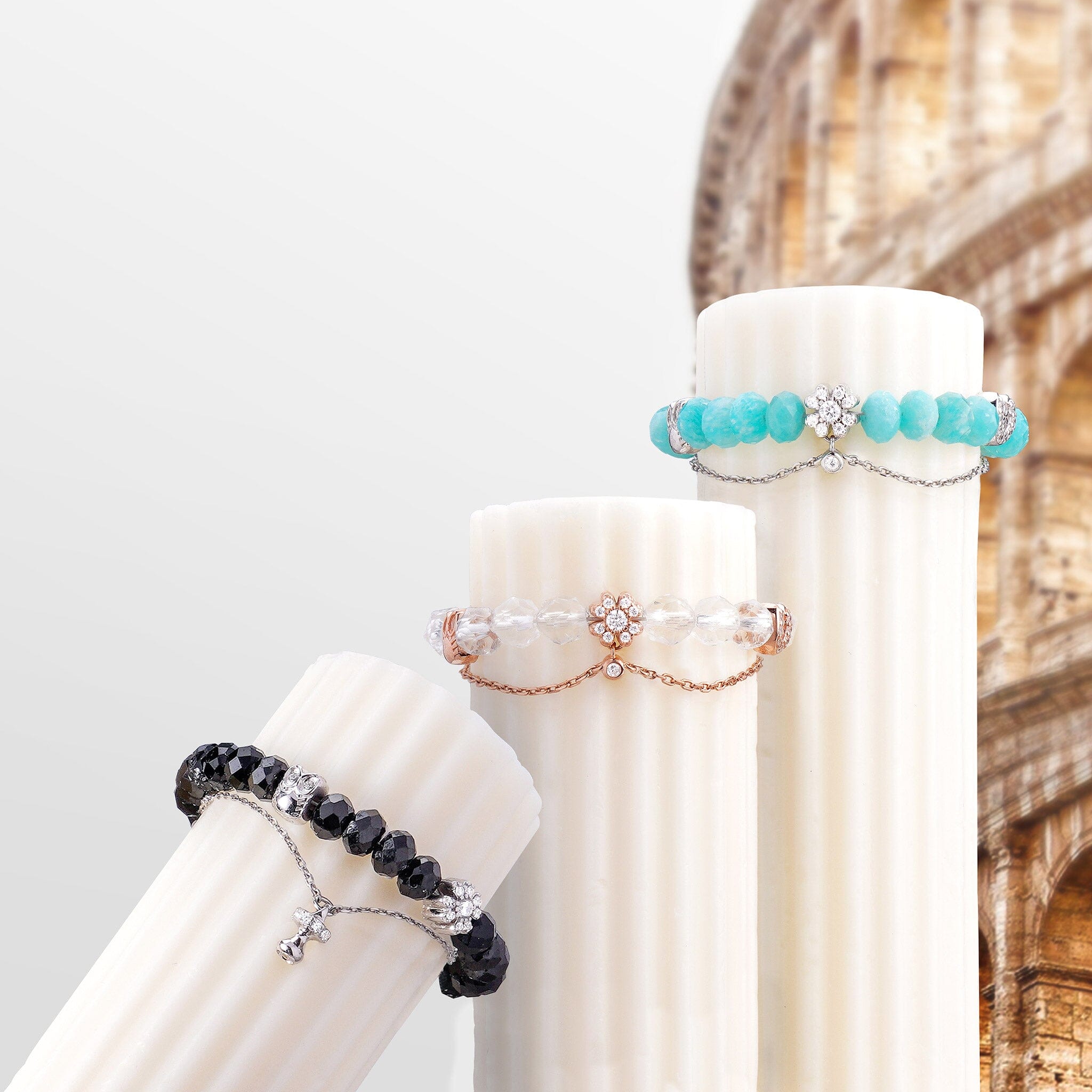 Clover Bracelet Rock Crystal