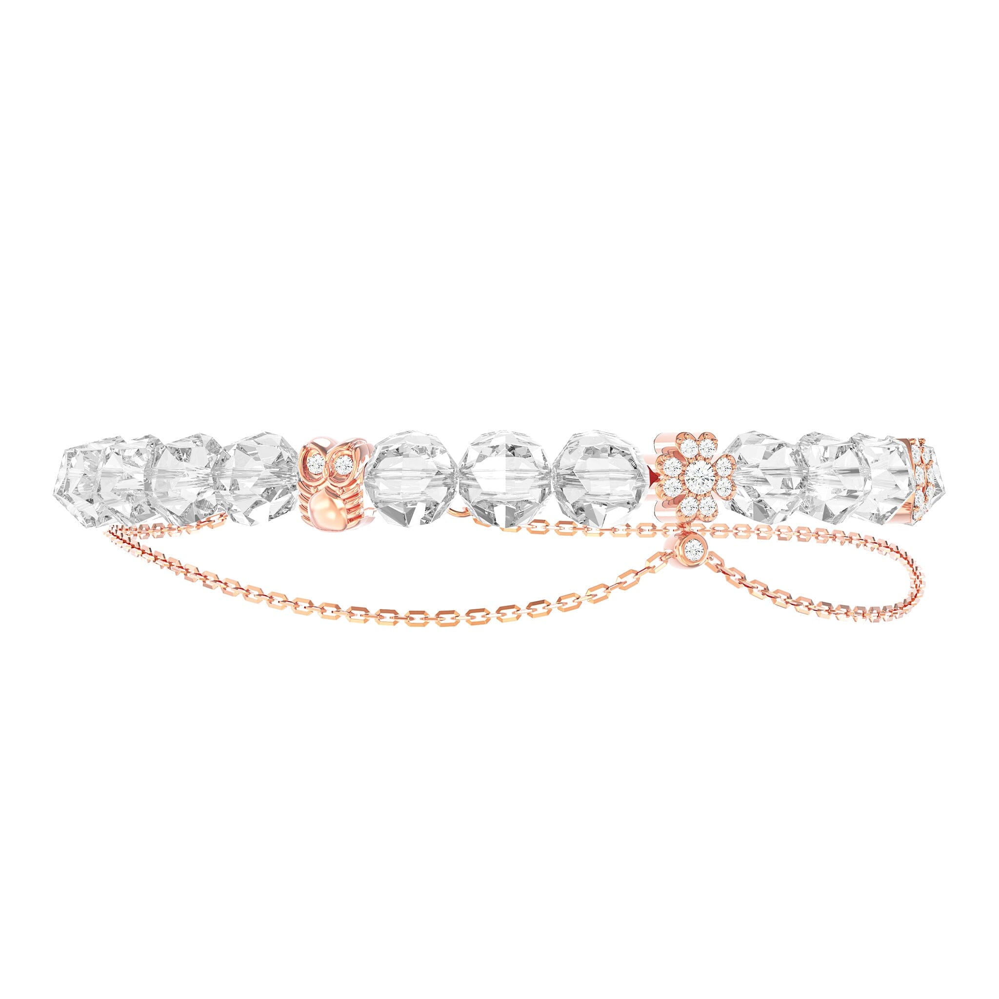 Clover Bracelet Rock Crystal