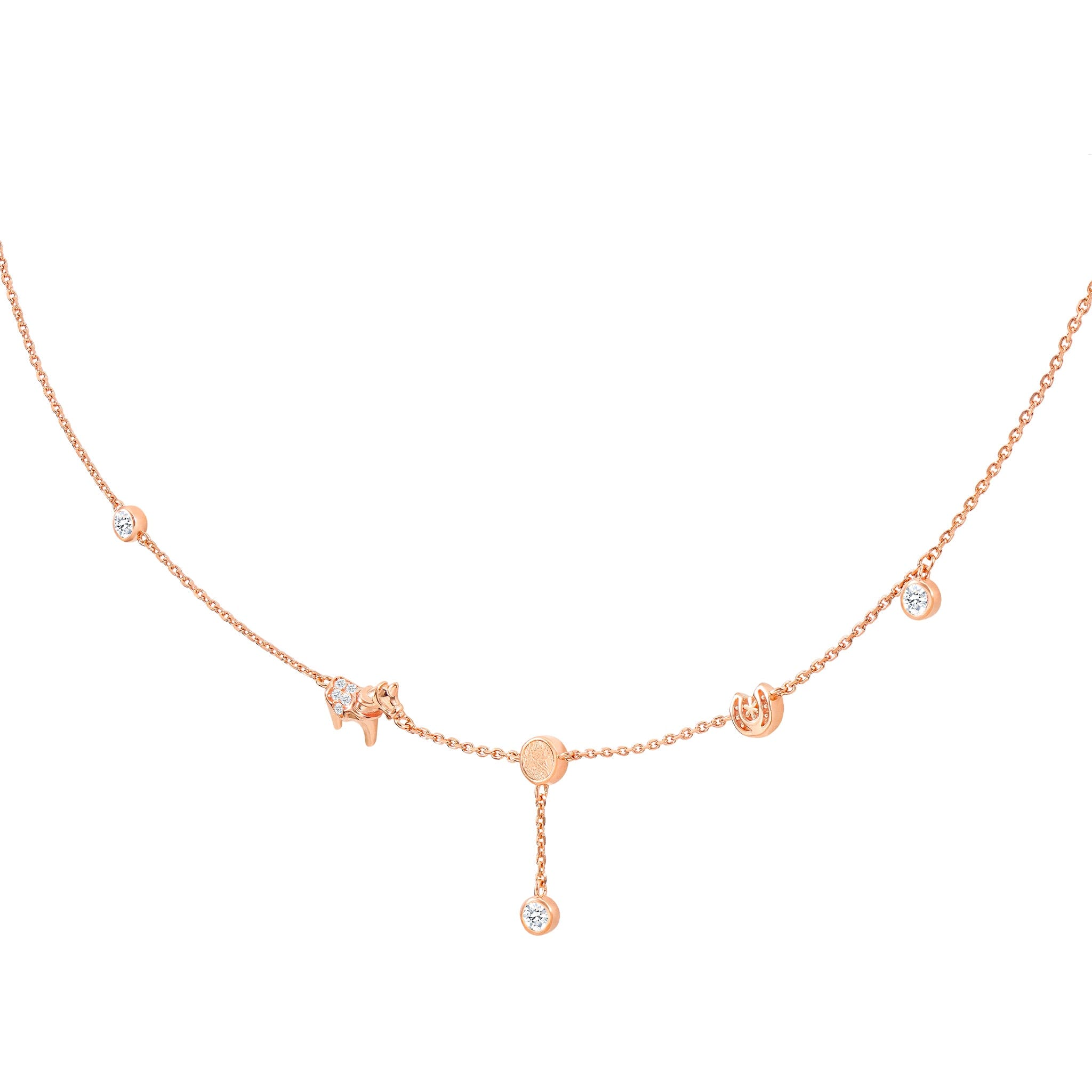 Dala Horse Necklace Meteorite