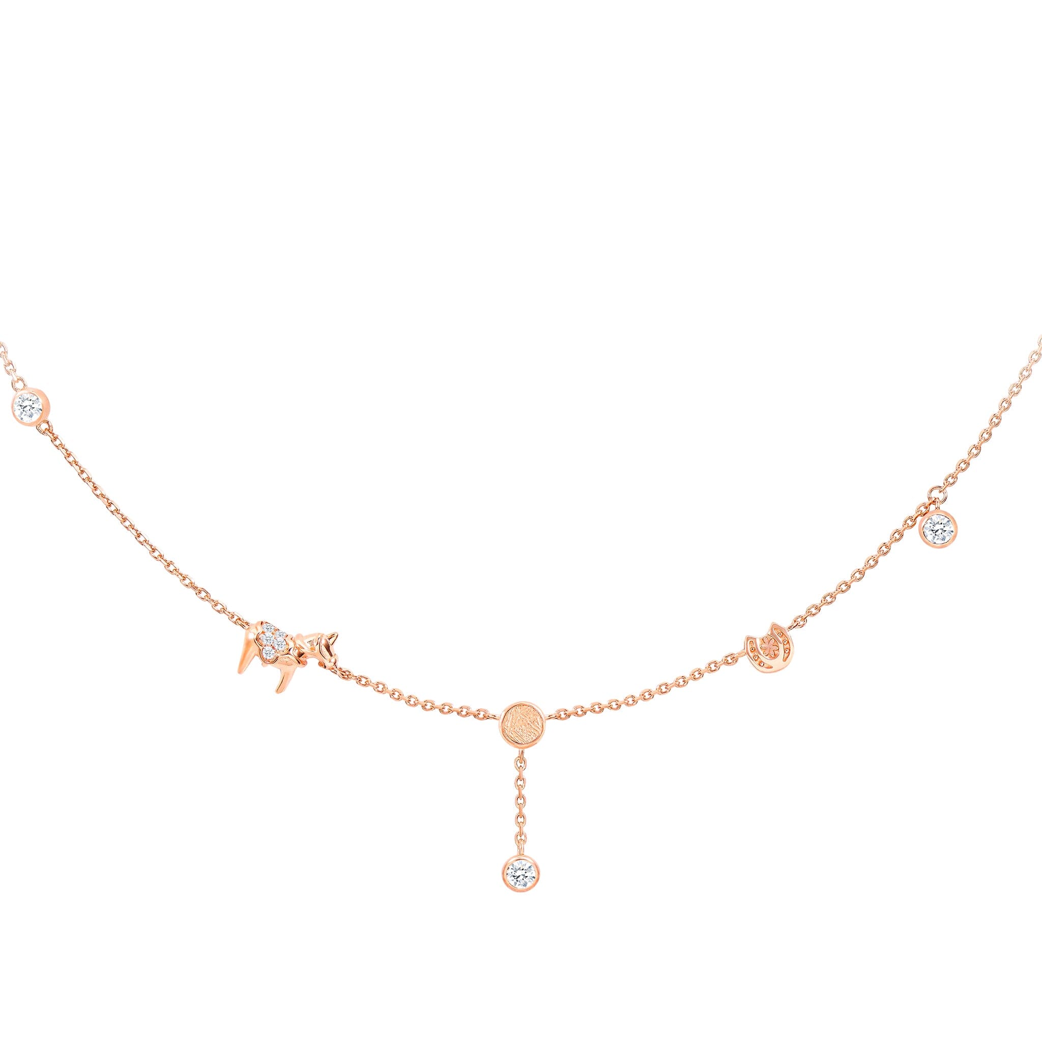 Dala Horse Necklace Meteorite