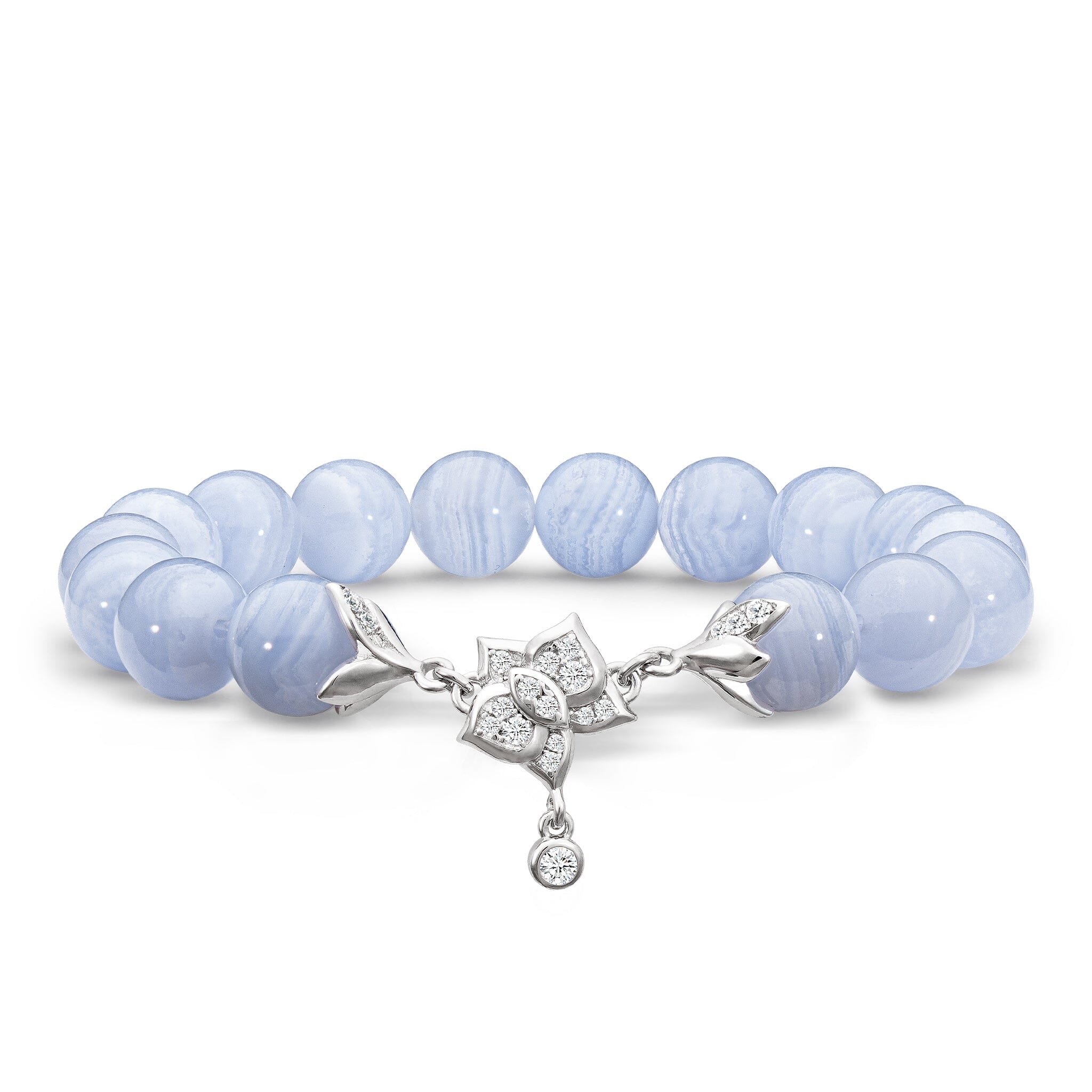 Moon Orchid Bracelet Blue Lace Agate