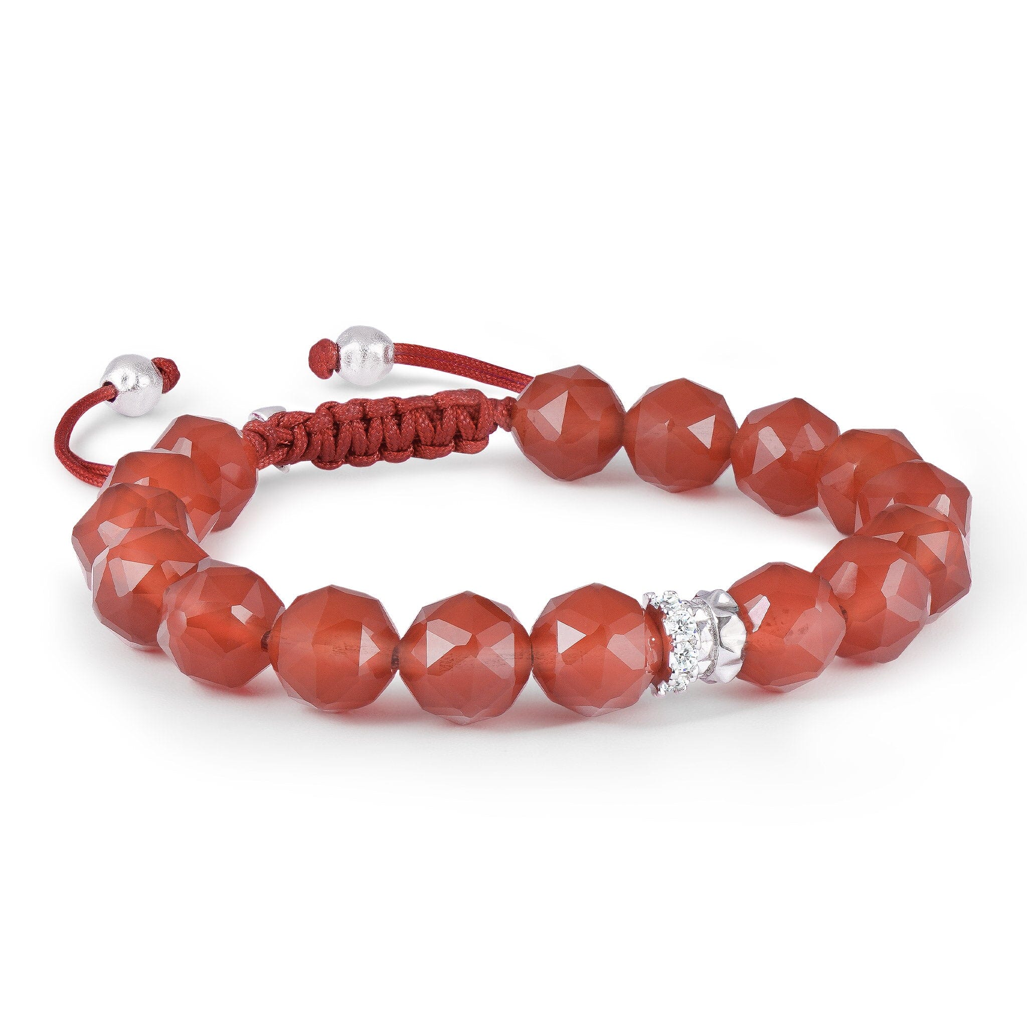 Chestnut Rose Bracelet Red Agate
