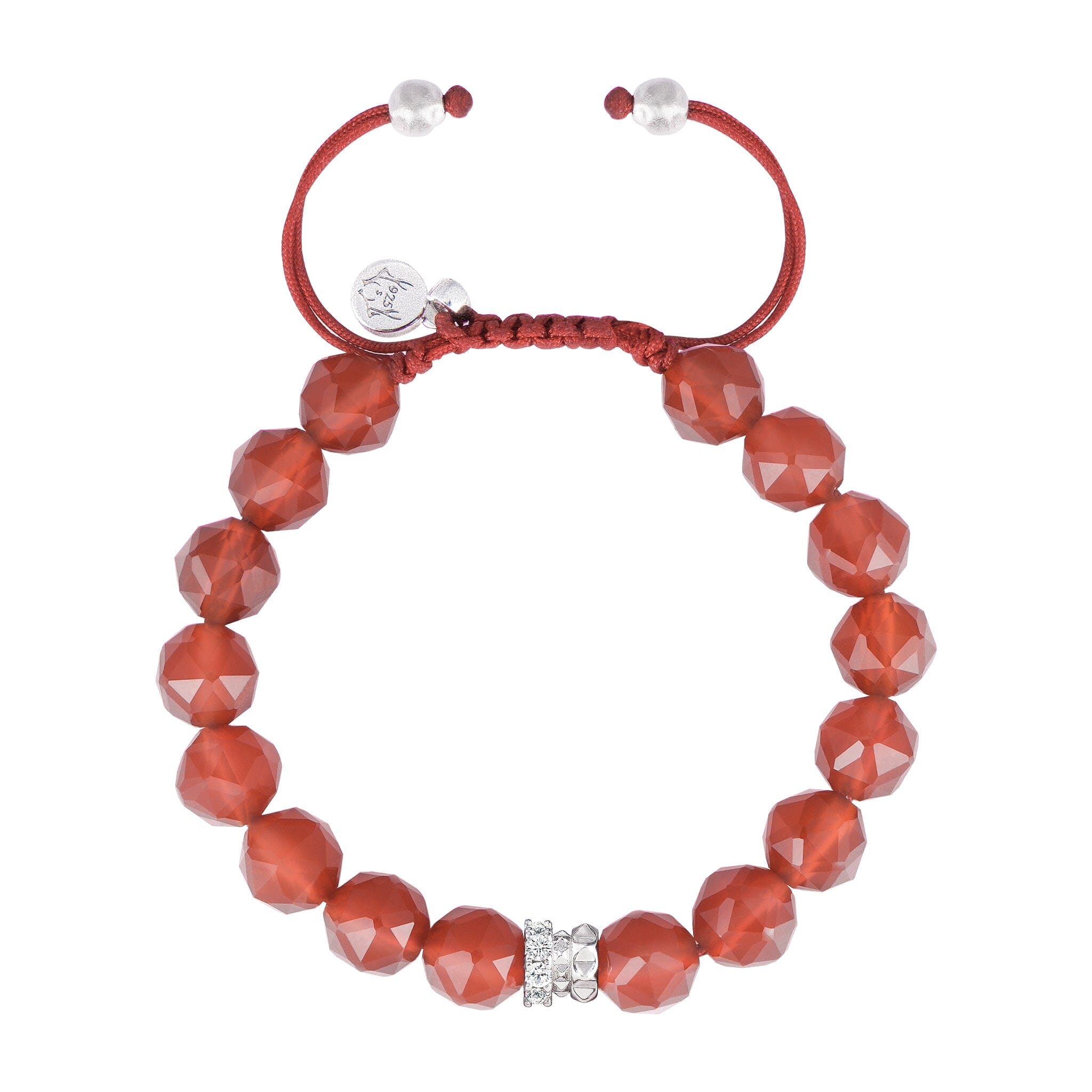 Chestnut Rose Bracelet Red Agate