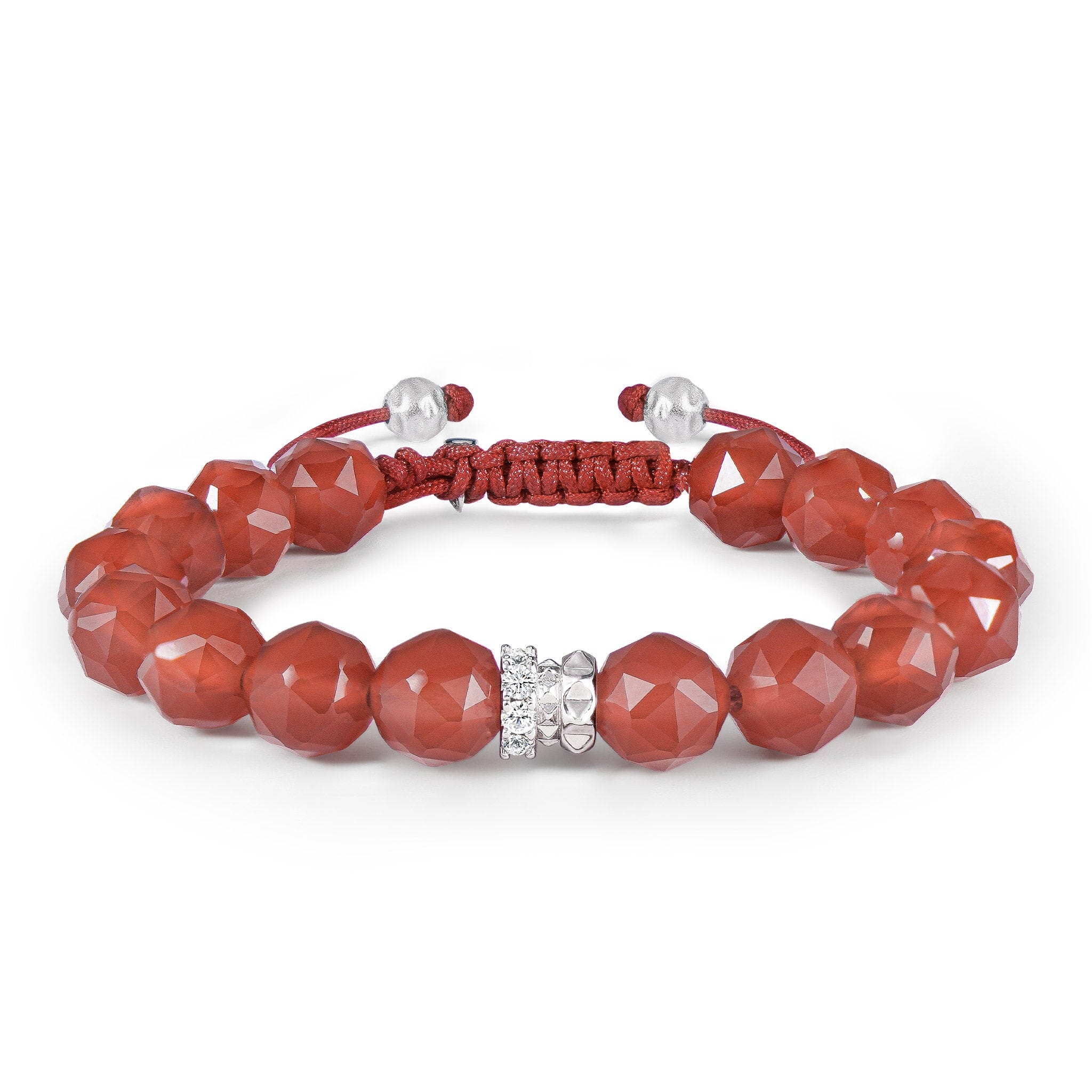 Chestnut Rose Bracelet Red Agate
