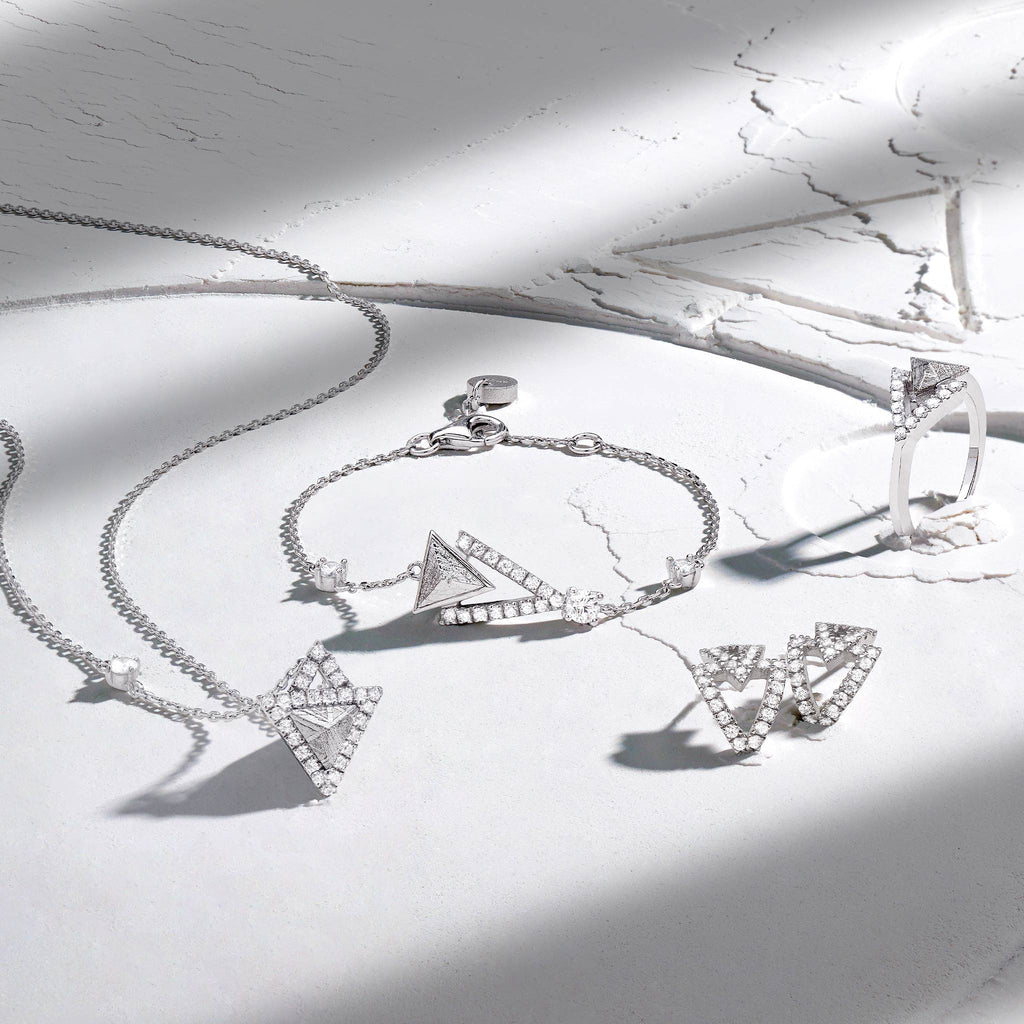 Triangle Bracelet Meteorite