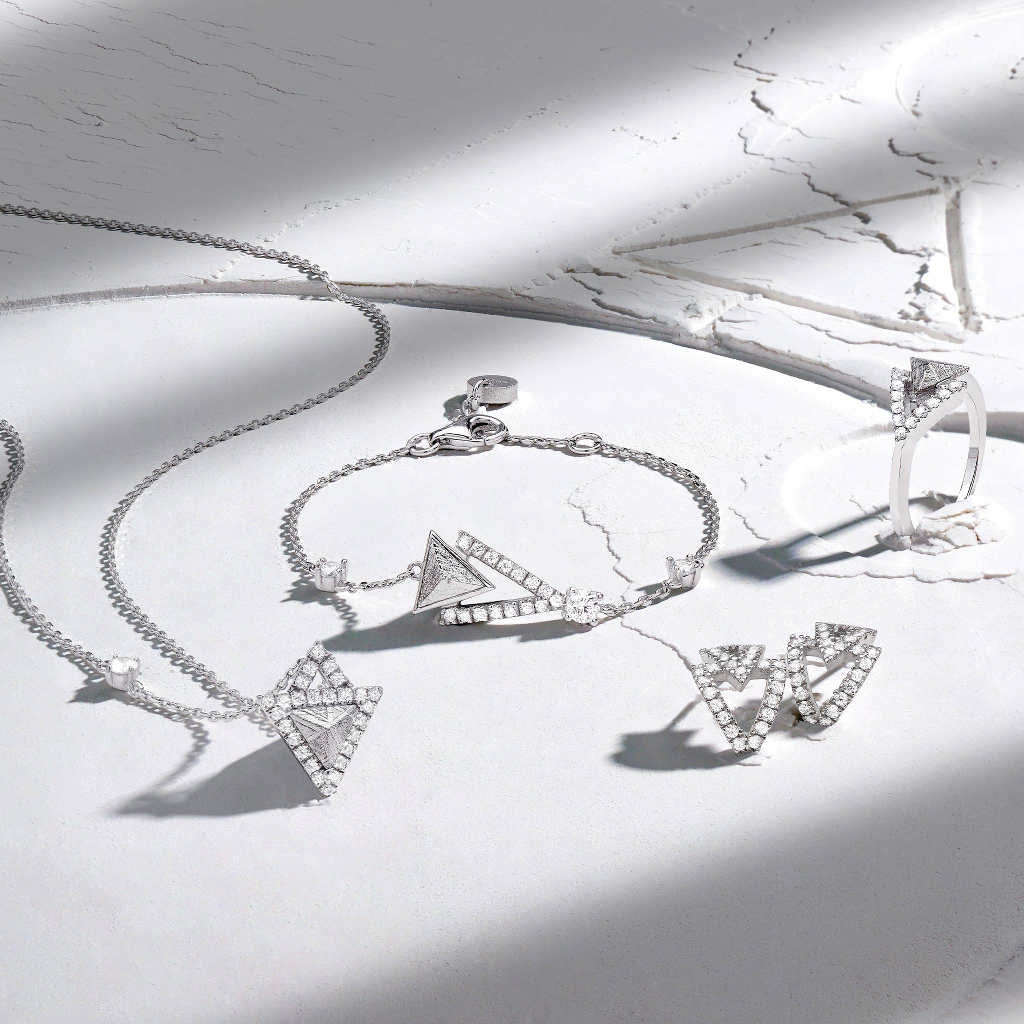 Triangle Bracelet Meteorite