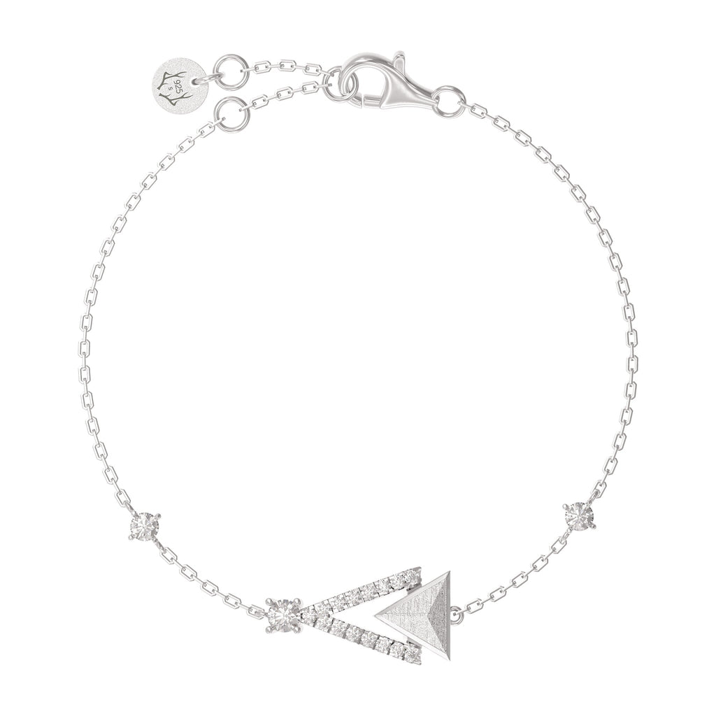 Triangle Bracelet Meteorite