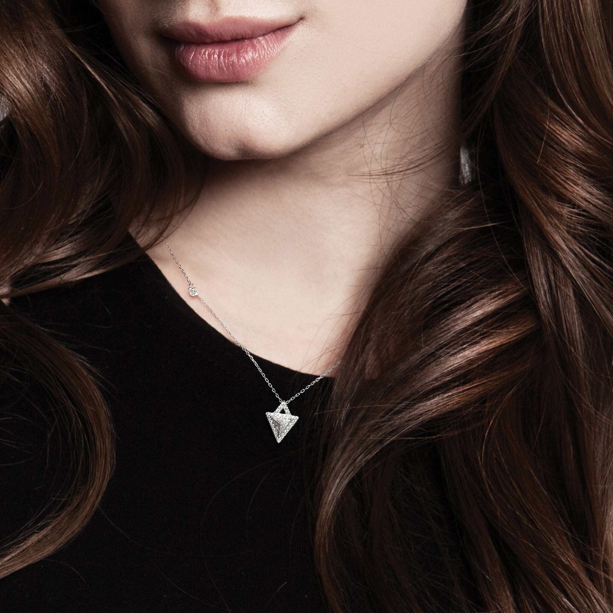 Triangle Necklace Meteorite