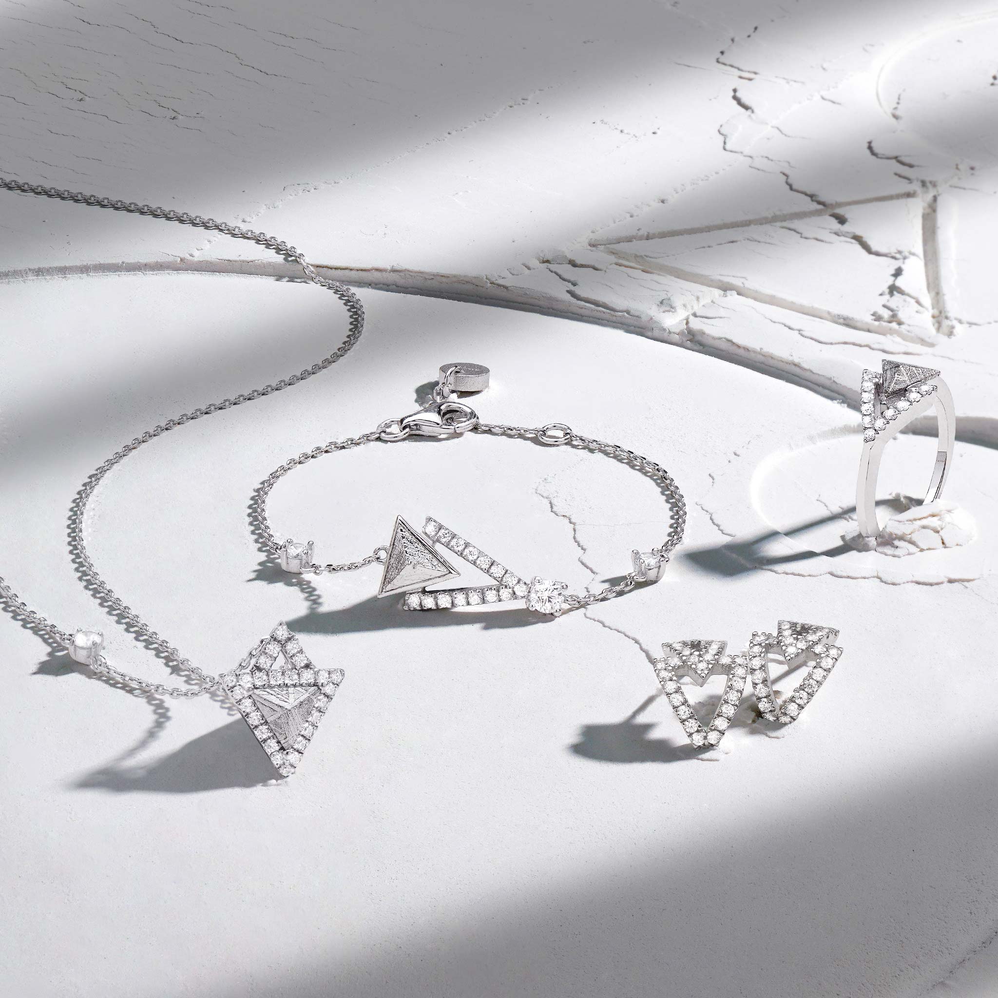 Triangle Necklace Meteorite