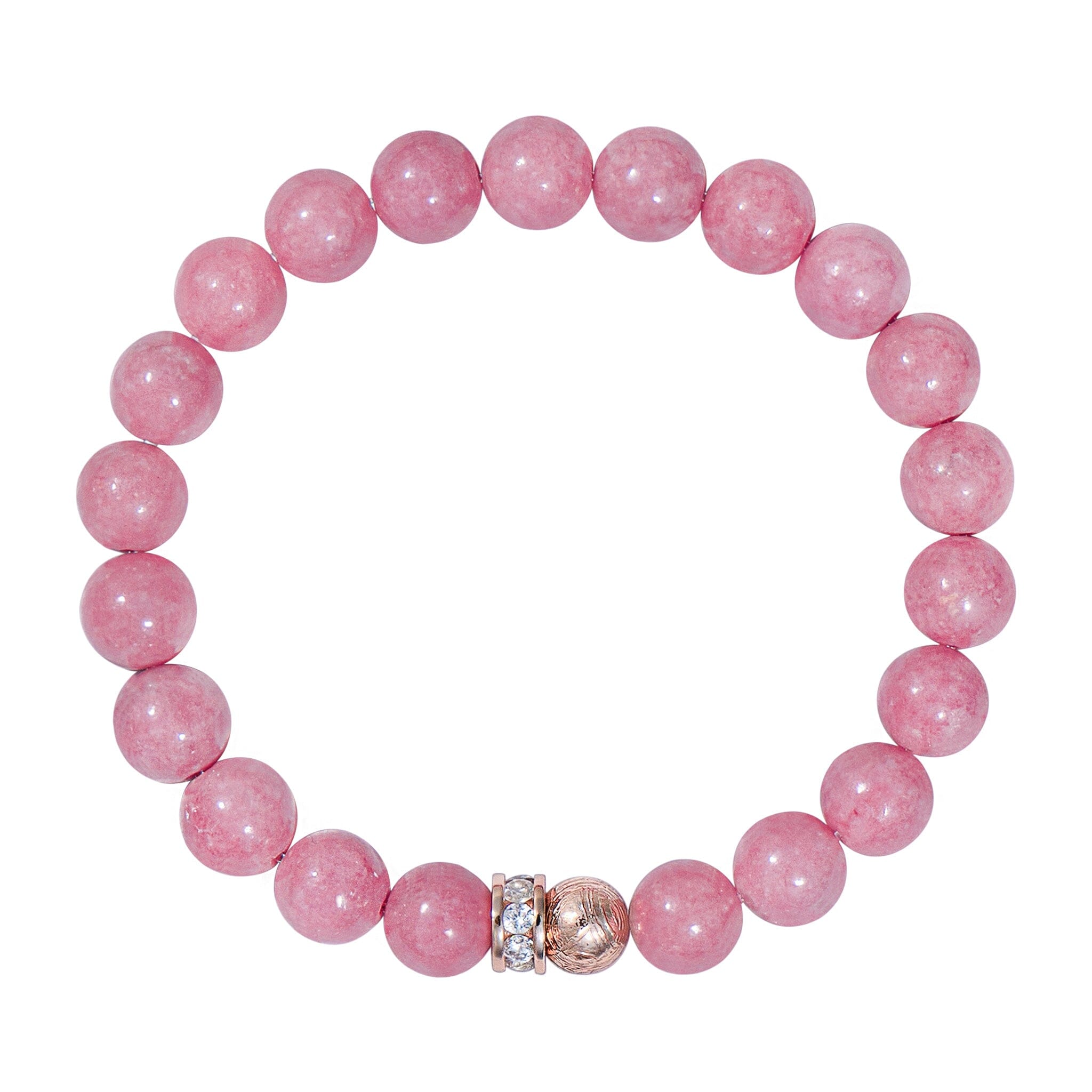 Dala Horse Bracelet Rhodonite & Meteorite